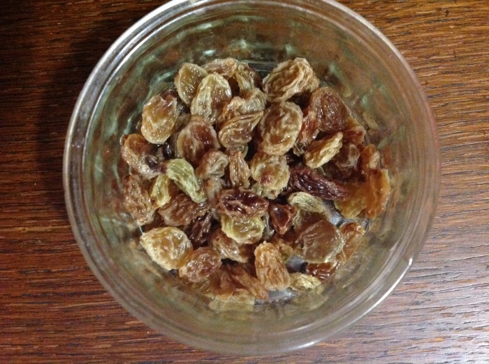 Sultanas - after soaking